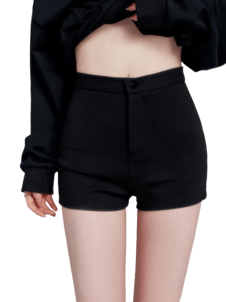 High-Waist Stretch Safety Shorts