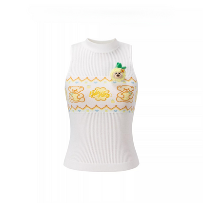 Candy Knit Cropped Vest