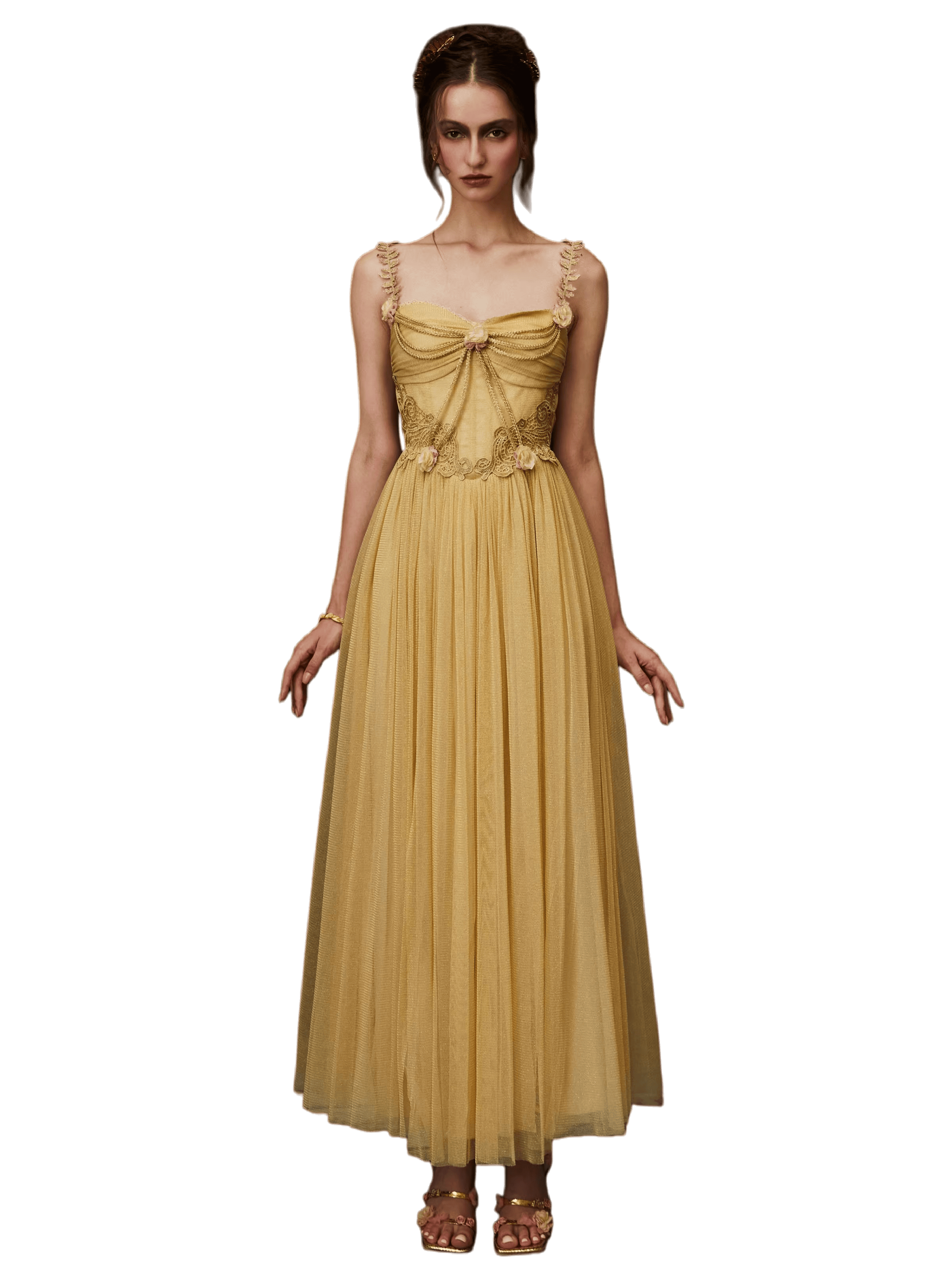 Nile Rose Egyptian-Inspired Corset Gown