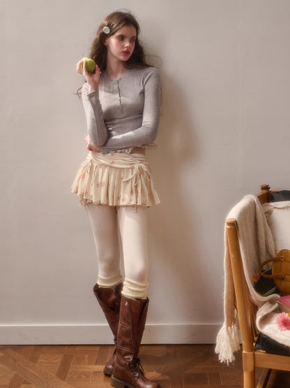 Little Velvet Bunny Printed Fitted T-Shirt