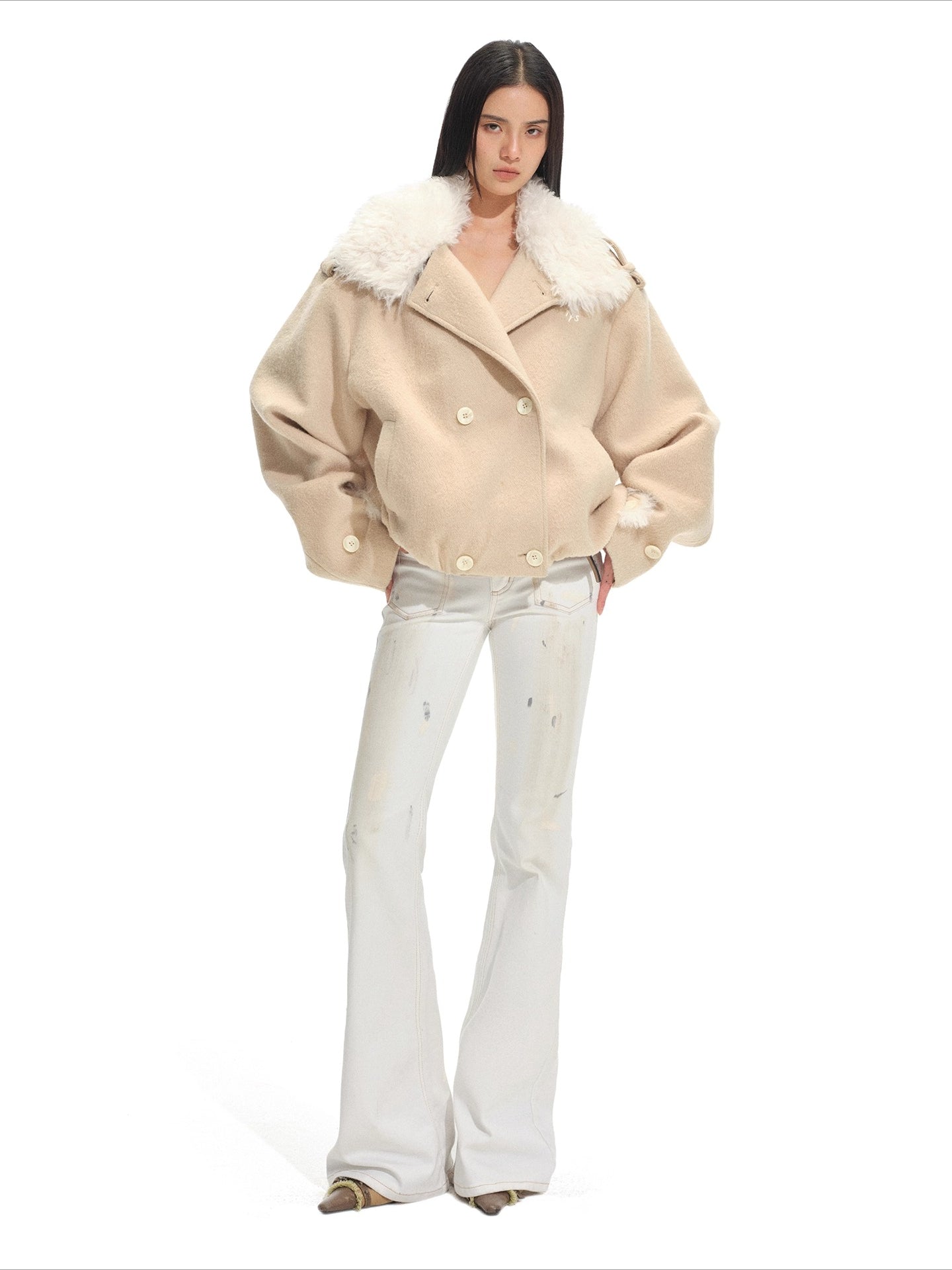 Polar Sculpted Wool-Blend Jacket