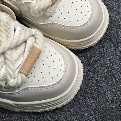 Off-white Chunky Casual Sneakers