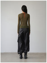 Fake Two-Piece Halter V-Neck Knit Sweater - CHINASQUAD