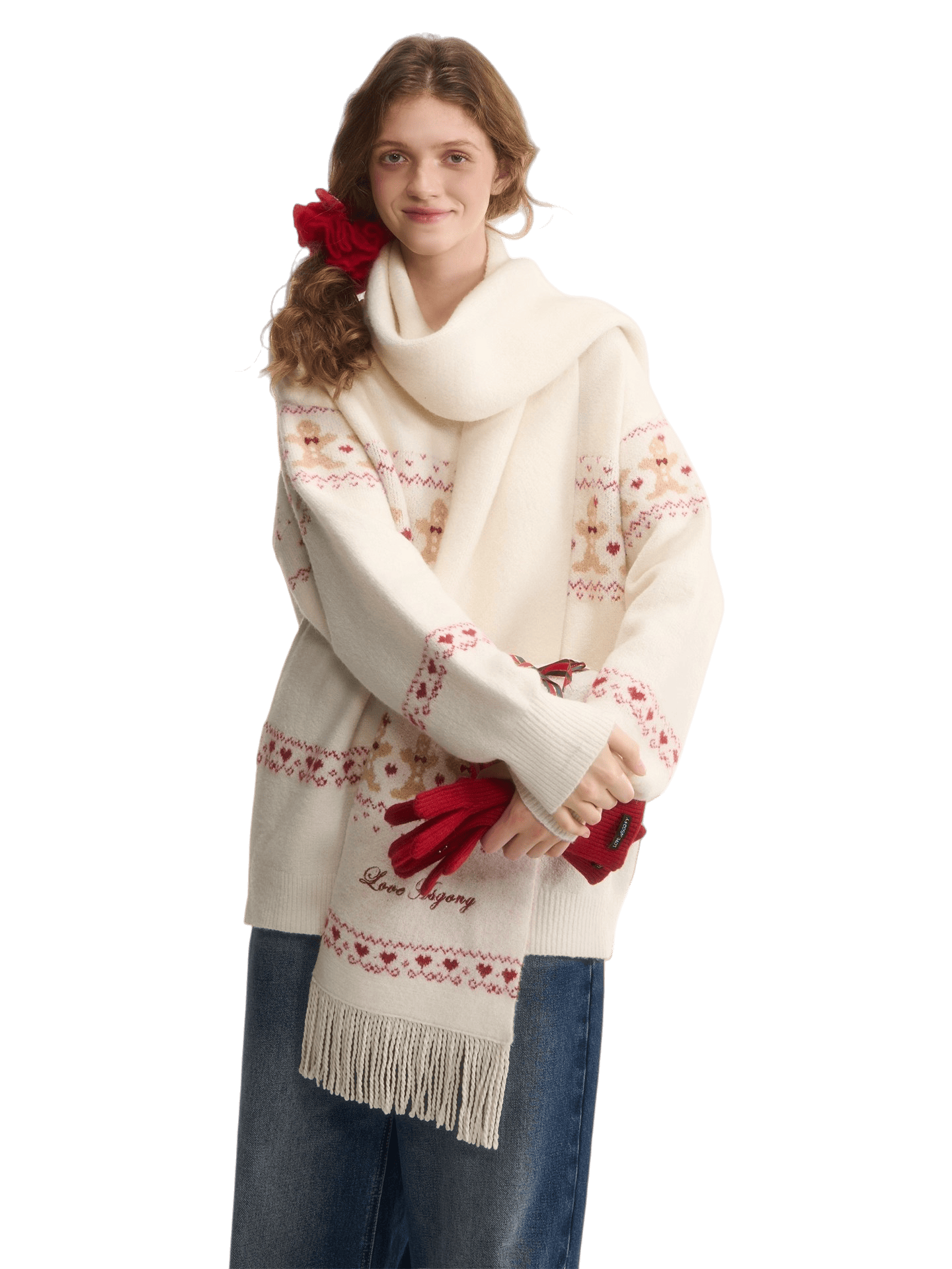 Wool-Blend Gingerbread Sweater