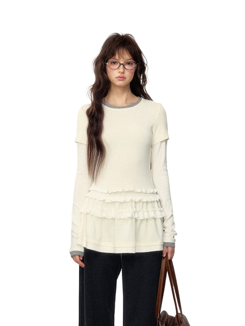 Layered Ruffled T-Shirt