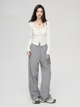 Frayed Wide Leg Pants - CHINASQUAD