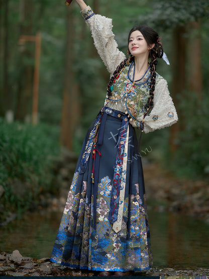 &quot;蛇沼鬼城-盗墓笔记联名&quot; Modern Hanfu Set