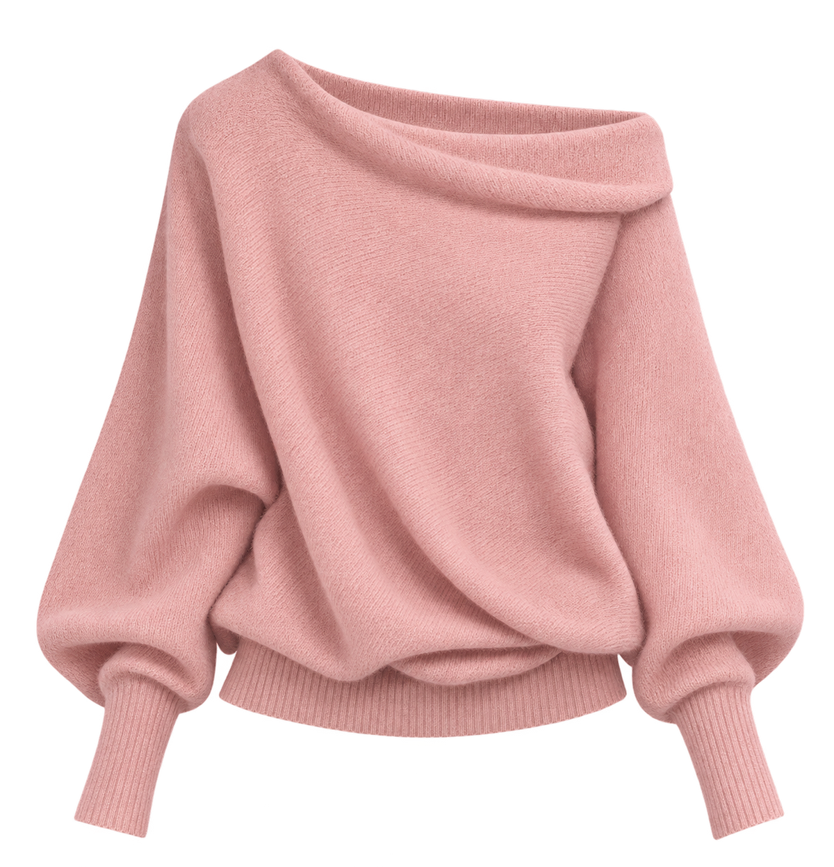 Maglione in maglia morbido dallo stile delicato con spalle scoperte