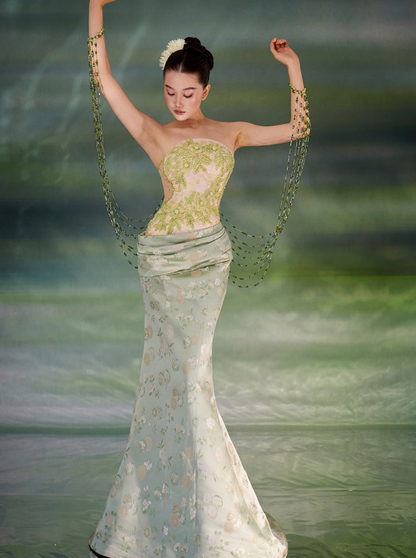 Celadon Bloom Gown