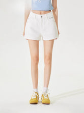 Raw-Edged Cool Denim Shorts - CHINASQUAD
