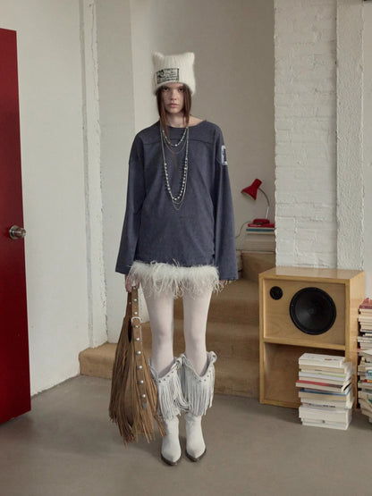 Trim Sheer Mesh Rhinestone Tank Top