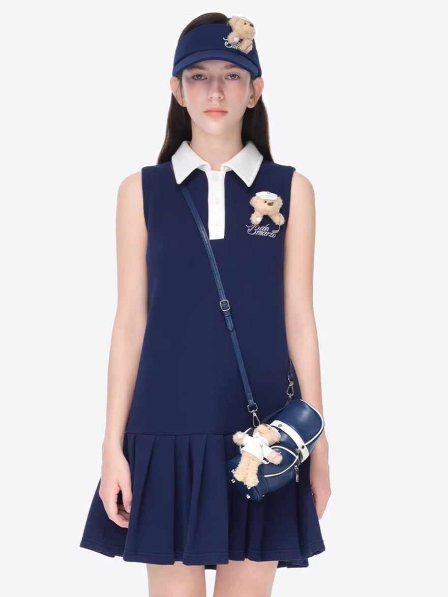 Polo Collar Golf Mini Dress