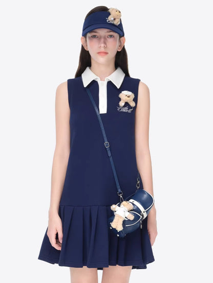 Polo Collar Golf Mini Dress