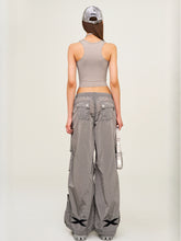 Embroidered Ultra-Light Wide-Leg Workout Pants - CHINASQUAD