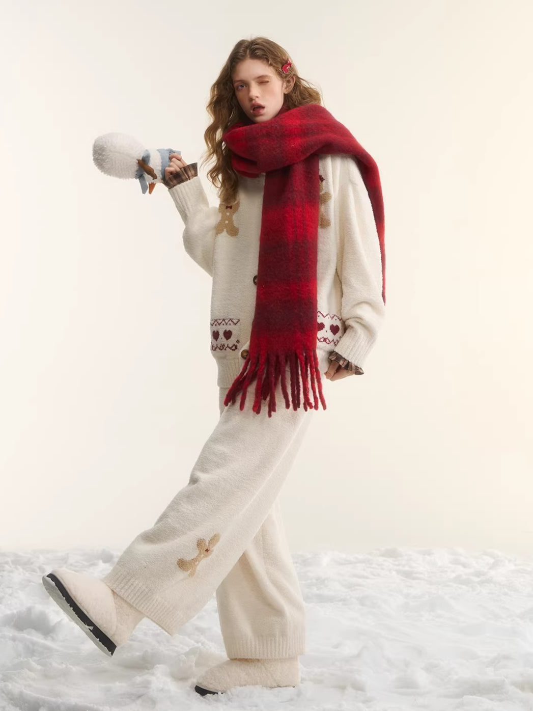 Gingerbread Knit Lounge Sweater &amp; Pants Set