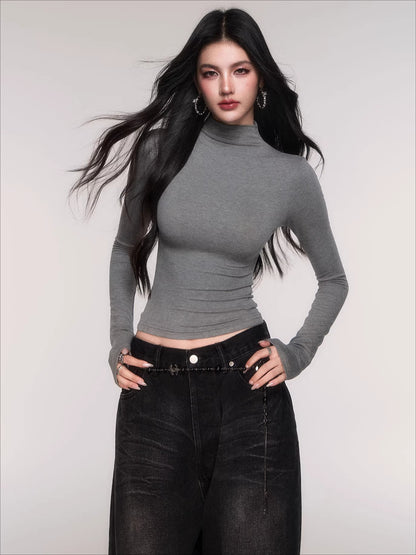 High-Stretch Mock-Neck Slim-Fit Base Layer