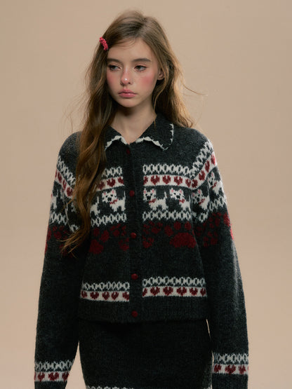 Fair Isle Westie Sweater &amp; Skirt Set