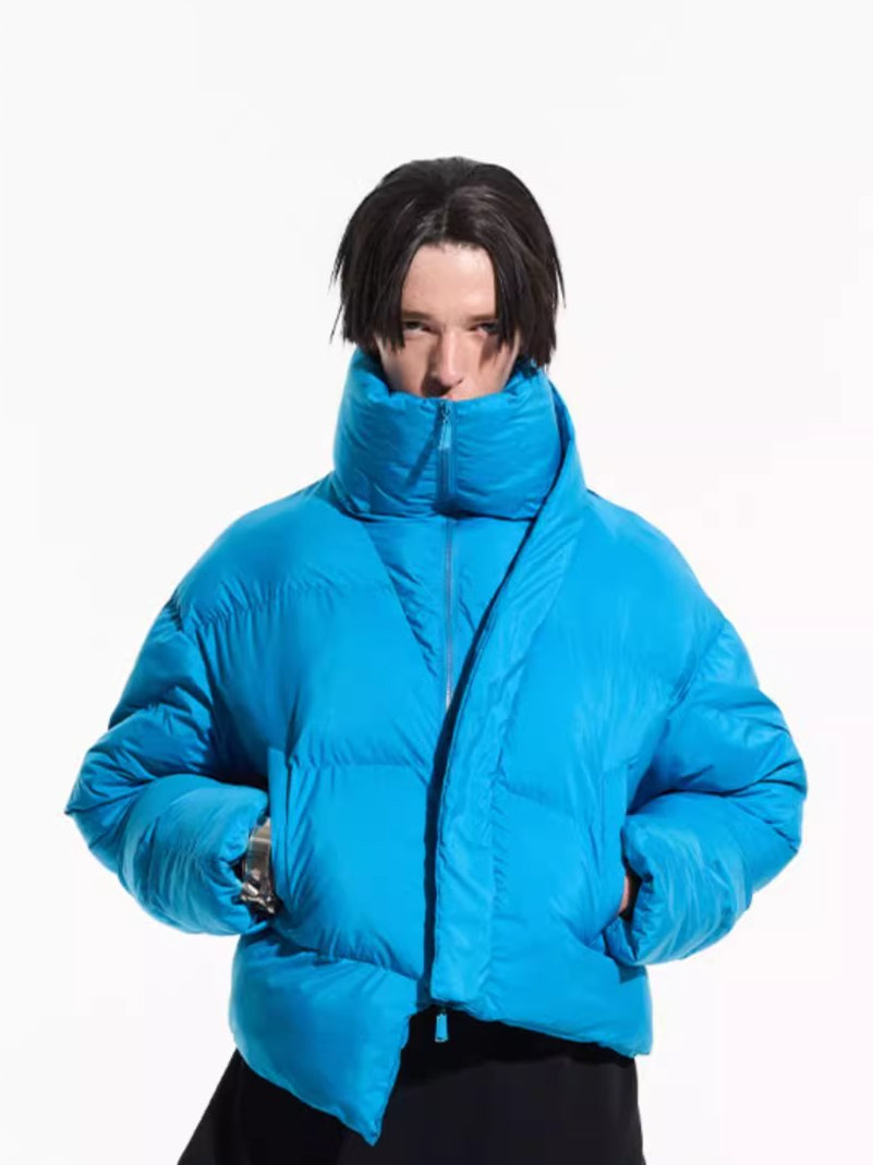 Asymmetric Deconstructed Cotton Padded Jacket