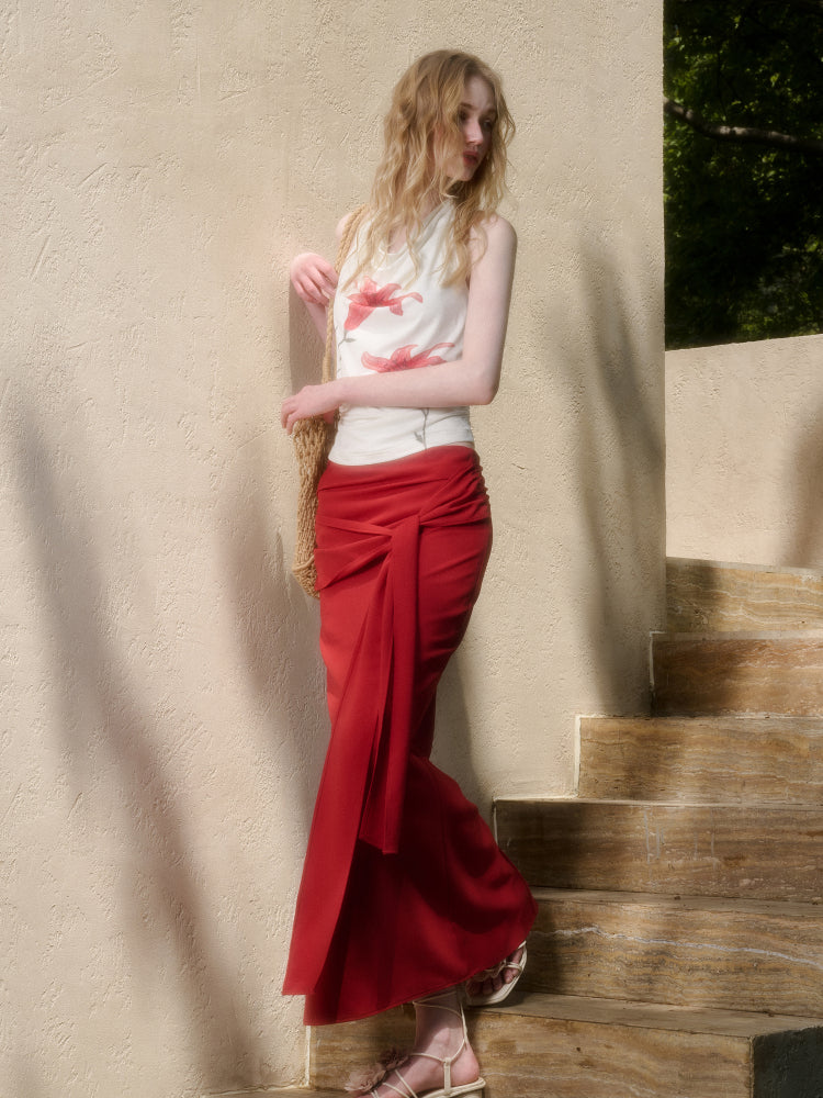 Perfumed Lily Top &amp; Skirt Set