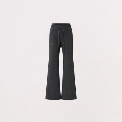High-Waisted Fleece-Lined Micro-Flare Pants