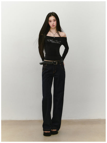One-shoulder Skin-friendly Top - CHINASQUAD