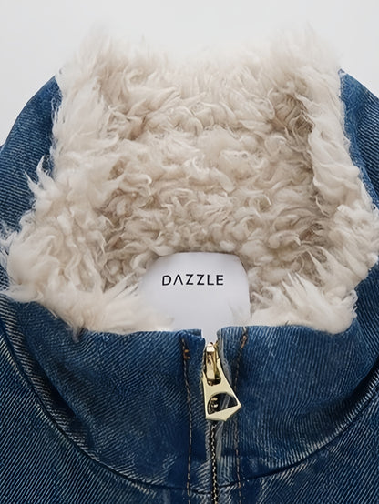 Cotton Denim Padded Jacket