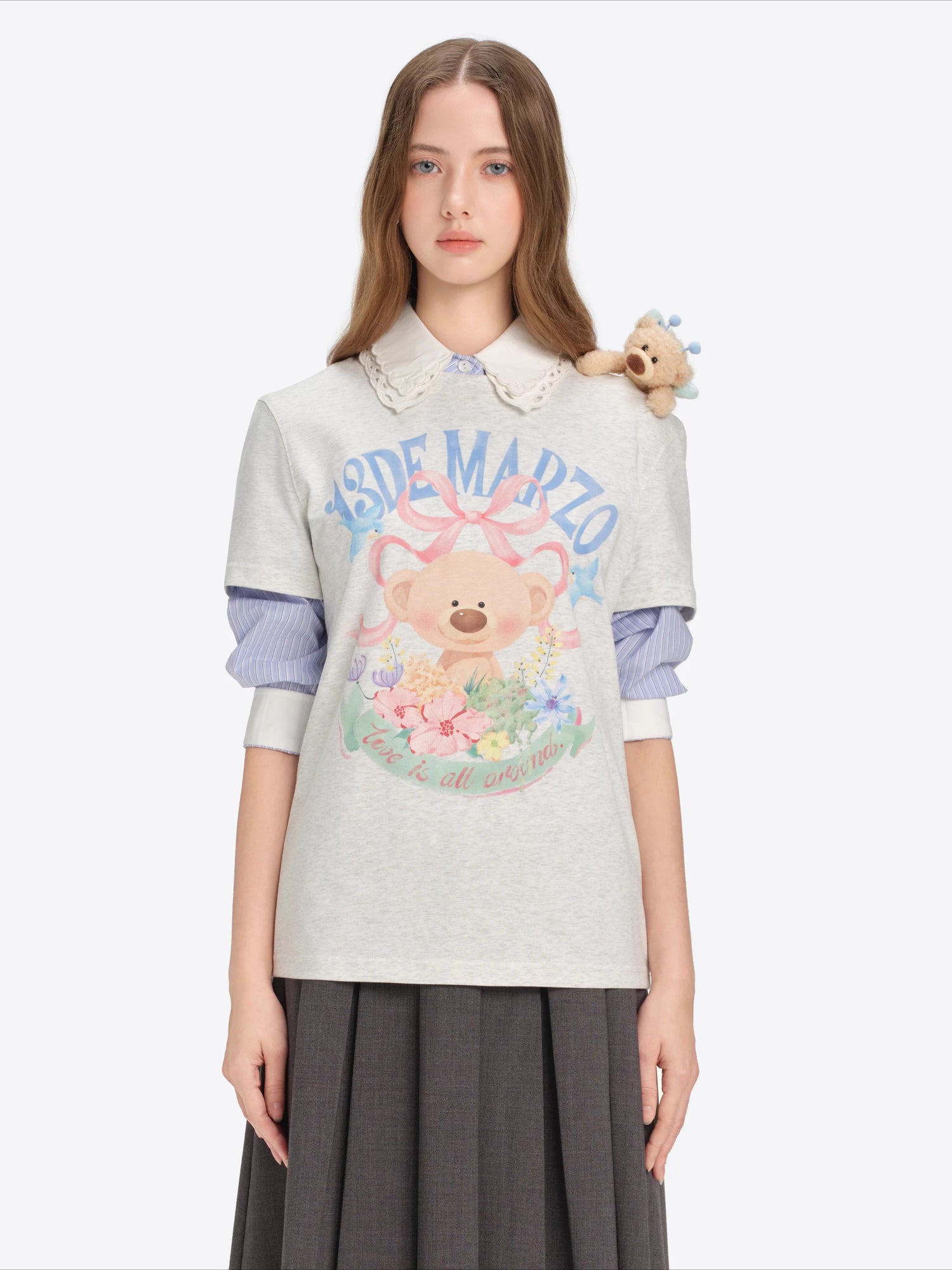Floral Illustration Cotton Tee