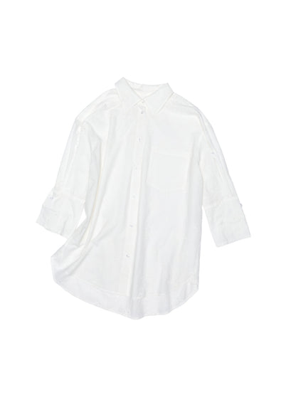 Mid Sleeve Loose-fit Shirt &amp; Skirt Set
