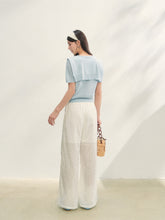 Hollow Embroidery Tie-up Casual Pants - CHINASQUAD
