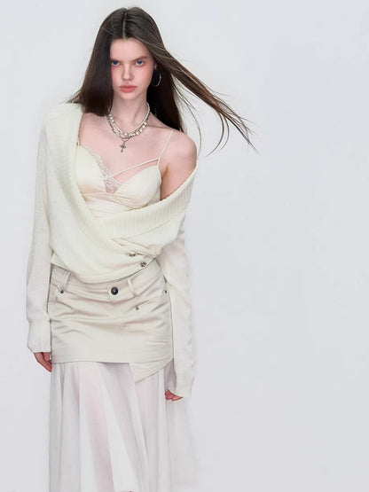 Lace-Trim Satin Camisole