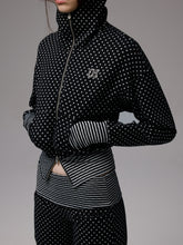 Double-Slider Small Polka Dot Devil Horn Hoodie - CHINASQUAD