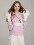VIA PITTI Dog Motif Wool Blend Sweater – view 2