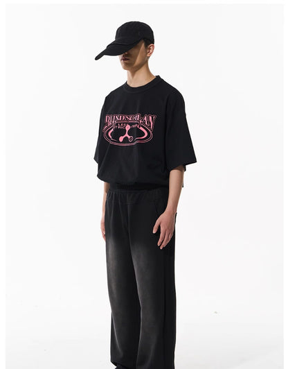 Washed Gradient Pure Cotton Relaxed Sweatpants