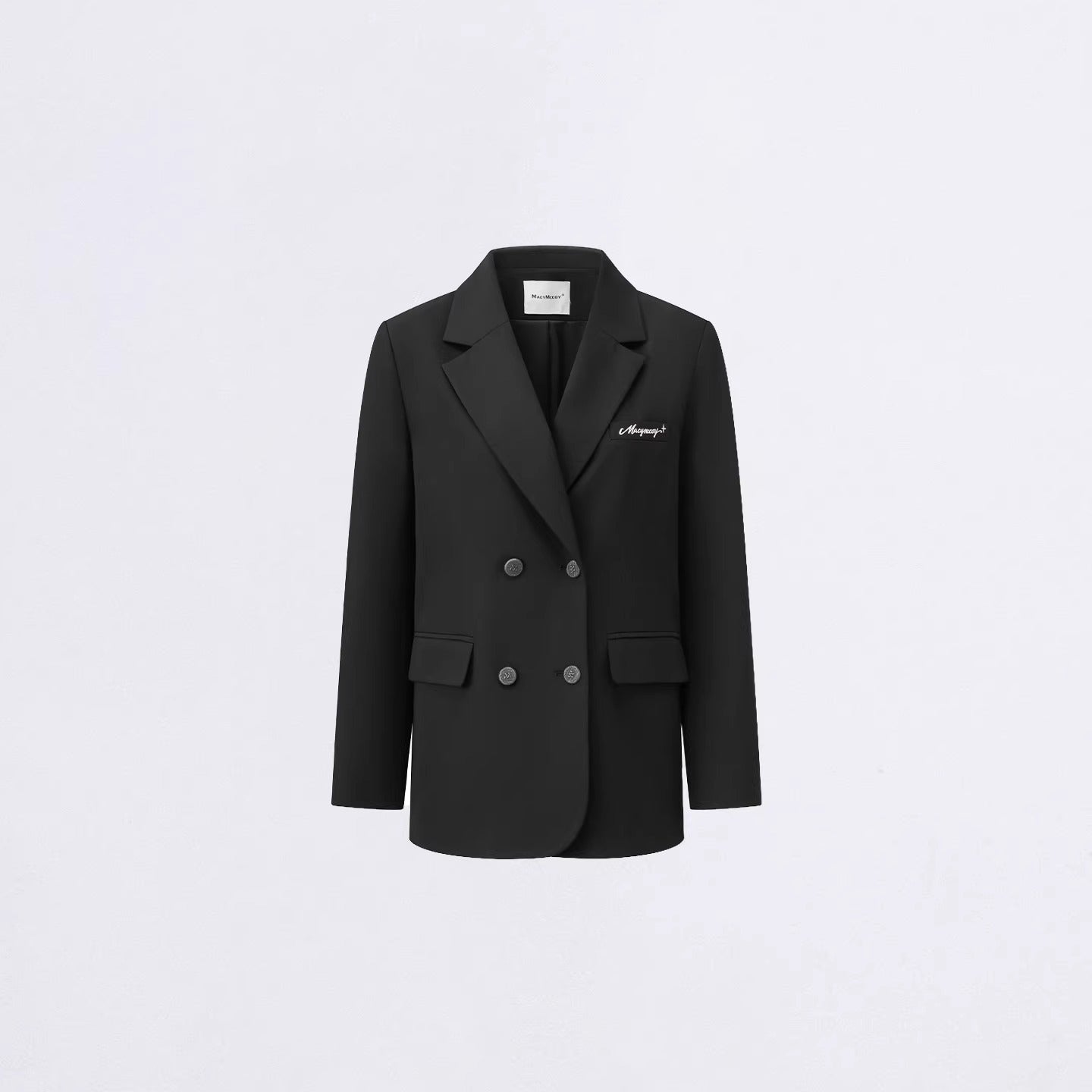 Lace Panel Oversized Blazer