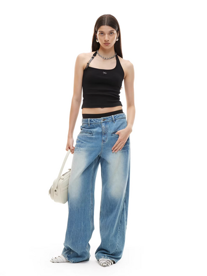 Equestrian Asymmetric Strap Fitted Top