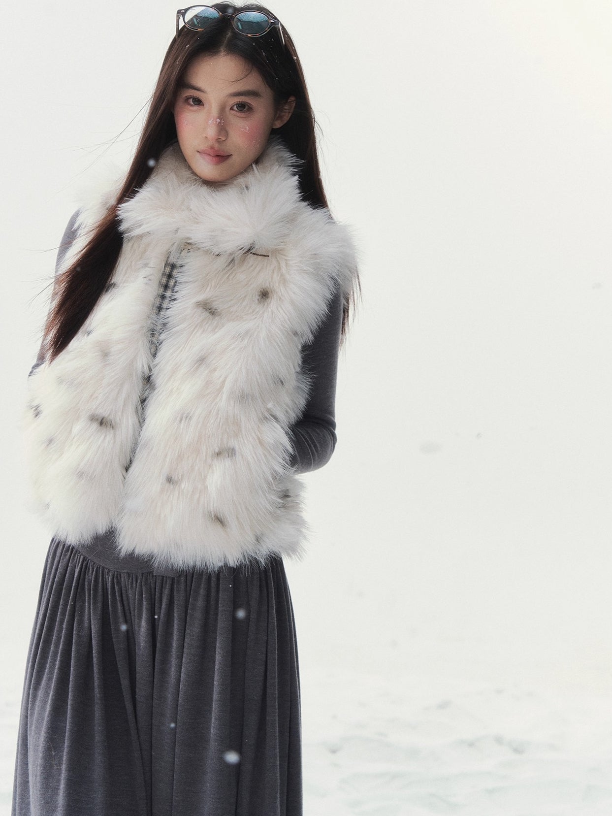 Reversible Fashion Faux Fur Jacket