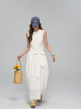 Sleeveless Tie-Waist A-Line Sundress - CHINASQUAD