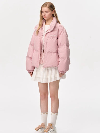 Plush Doll Puffer Down Jacket
