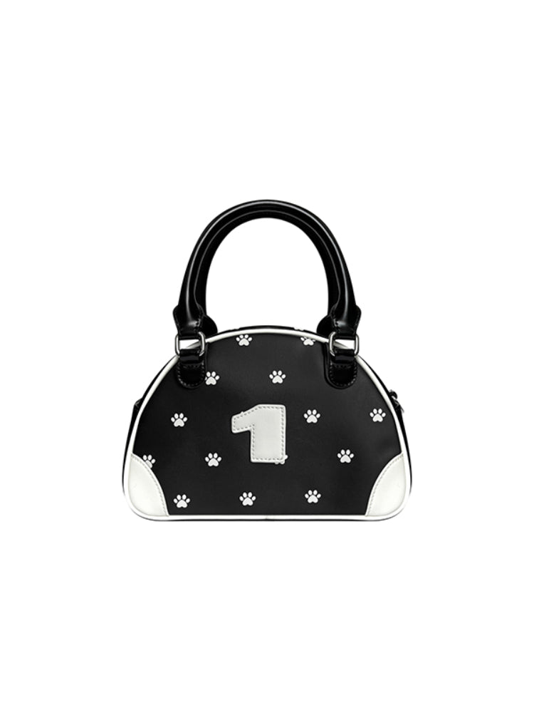 Leopard Print Bowling Bag