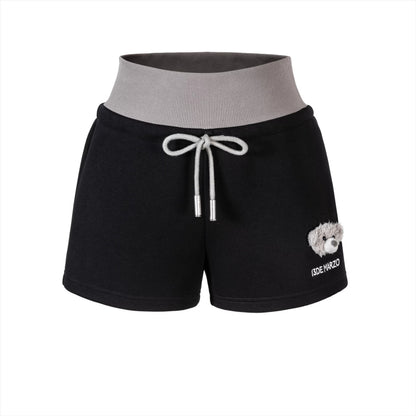 Double Waistband Panel Sport Shorts