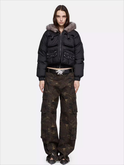 Structured Pocket Down Jacket