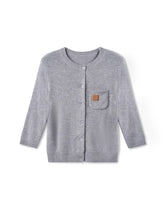 Cashmere Round Neck Regular Shoulder Cardigan - CHINASQUAD