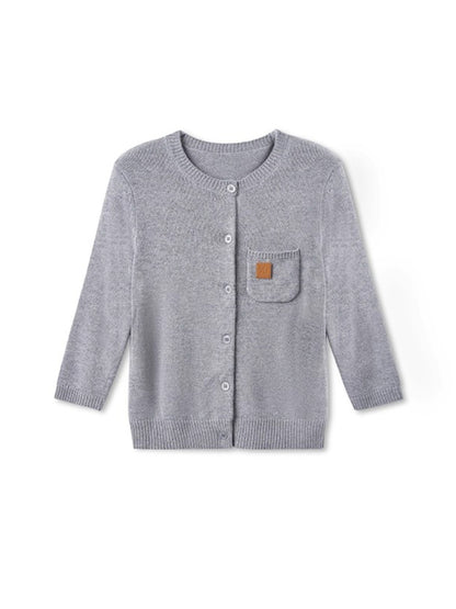 Cashmere Round Neck Regular Shoulder Cardigan - CHINASQUAD