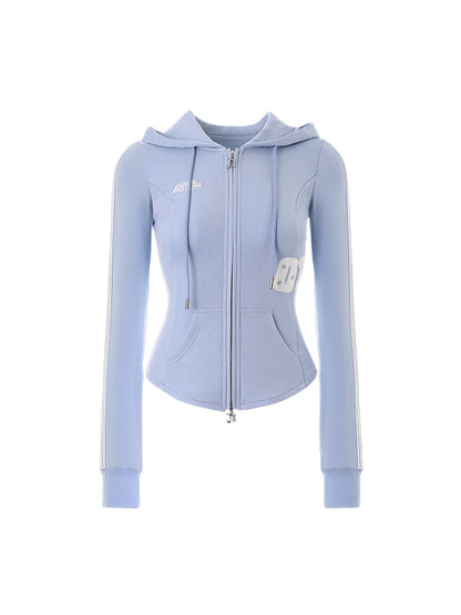 Zip-up Waist Slimming Hoodie