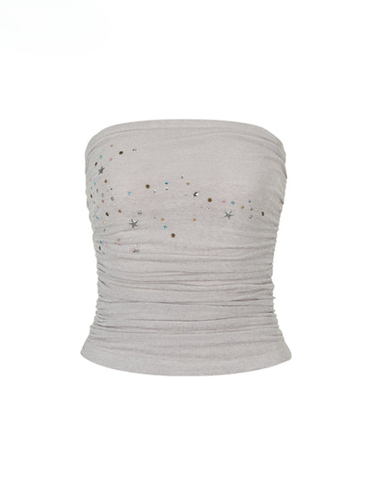 Star Beaded Ruffled Bandeau &amp; Skirt Set