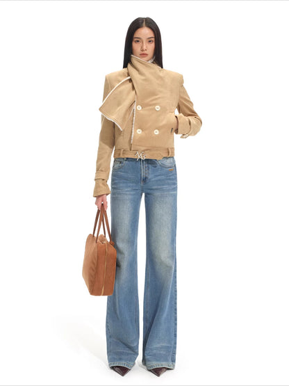 Maddie Shawl Faux Shearling Jacket