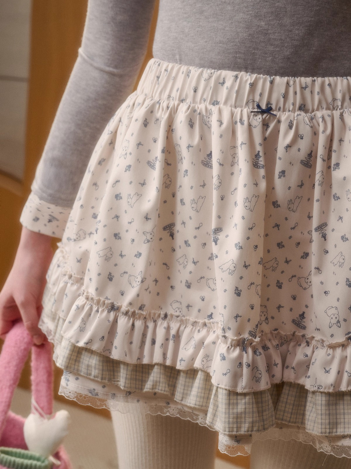 Bunny Fountain Original Printed Two-Piece Set