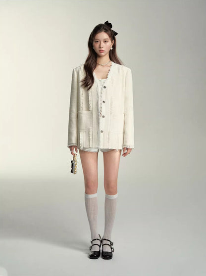 White Tassel Jacket - CHINASQUAD