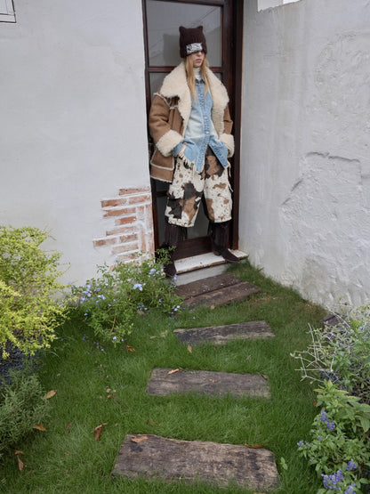 Patchwork Utility Culotte Shorts