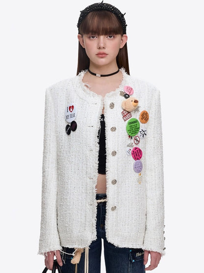Badge Tweed Jacket